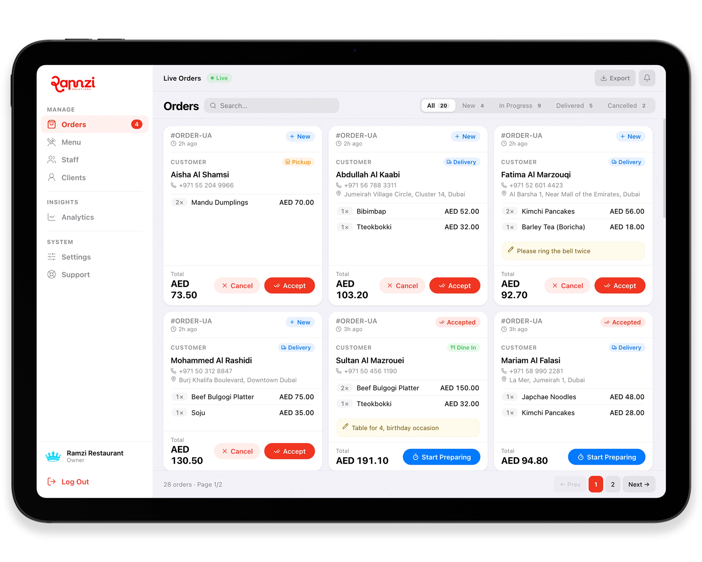 Storefront mockup